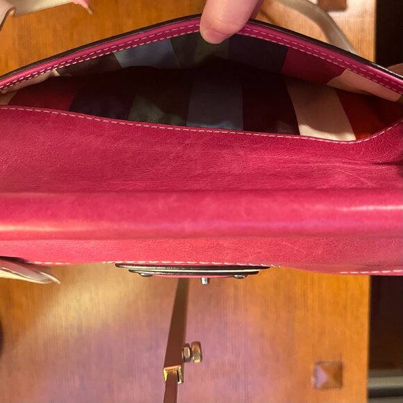 COACH Willis Leather Bag in Pink Colorblock w/ LTD. Edition Legacy Lining 19031 - Picture 7 of 16